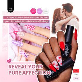 Application of beetles Gel Nail polish on nails