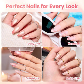 application of beetles Gel Polish under UV LED lamp