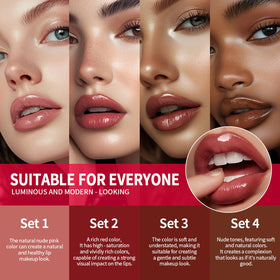 Application of BestLand lip liner on lips