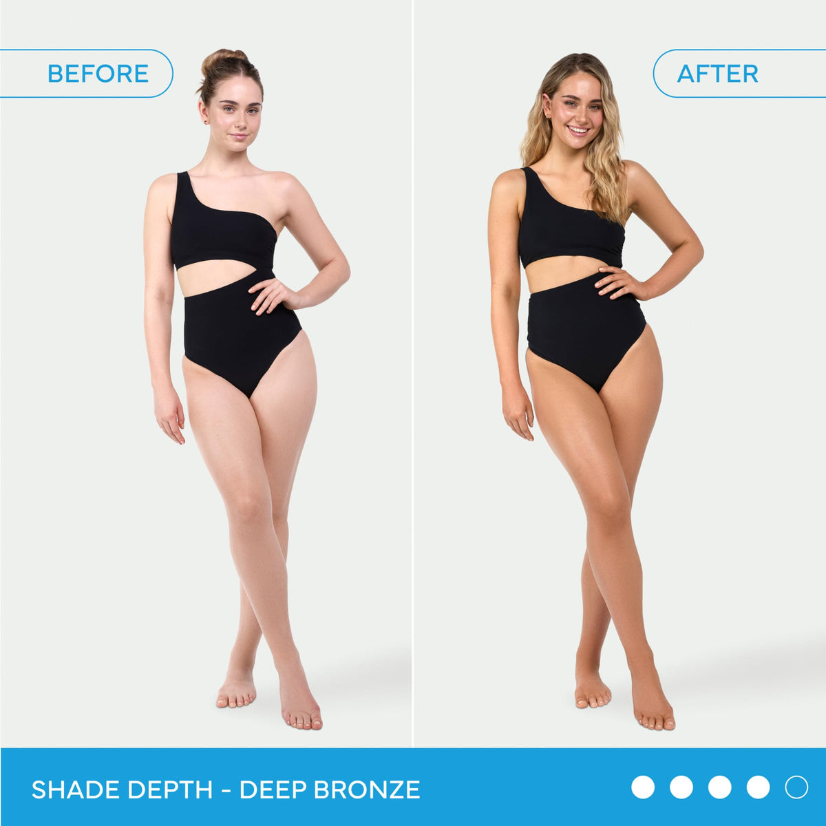 Application of Bondi Sands Self Tanning Foam on skin