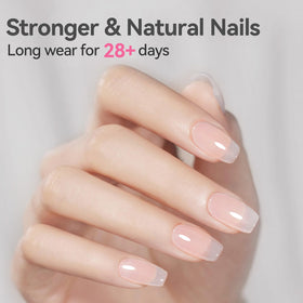 Application of Born Pretty Builder Gel on nails