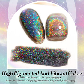 Application of Born Pretty Cat Magnetic Eye Gel on nails