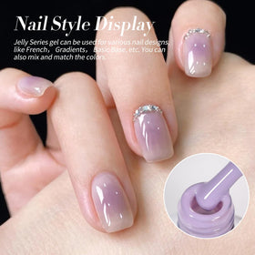 Application of Born Pretty gel polish on nails