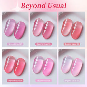 Application of Born Pretty gel polish under UV lamp