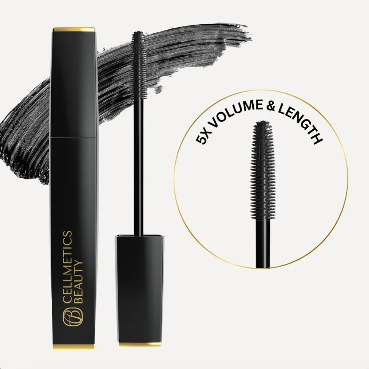 Application of CELLMETICS BEAUTY Mascara on lashes