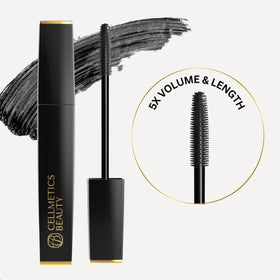 Application of CELLMETICS BEAUTY Mascara on lashes
