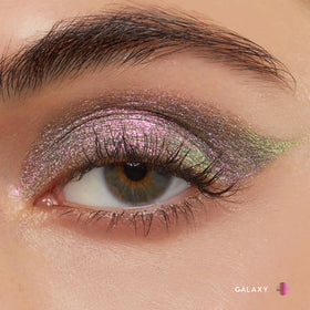 Application of ColourPop Shadow Stix on eyelids with blending