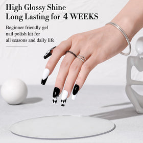 Application of Double Rhythm Gel Nail Polish on nails