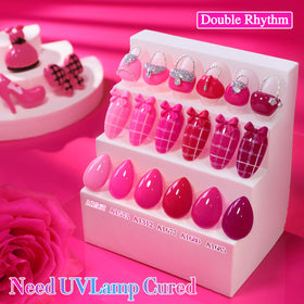 Application of Double Rhythm Gel Nail Polish on nails