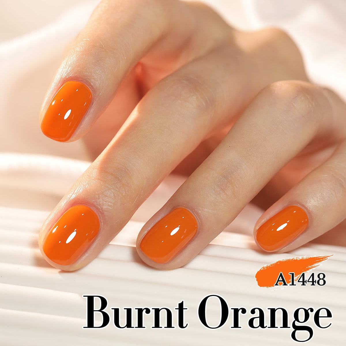 Application of Double Rhythm Gel Polish 15ML Deep Ginger Yellow