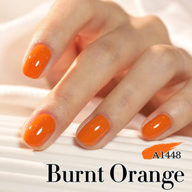 Application of Double Rhythm Gel Polish 15ML Deep Ginger Yellow