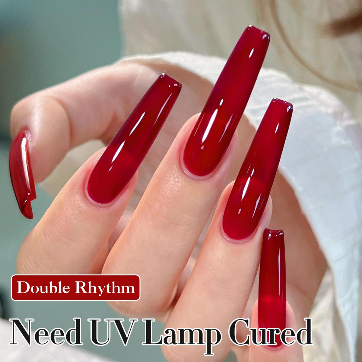 Application of Double Rhythm Gel Polish on nails