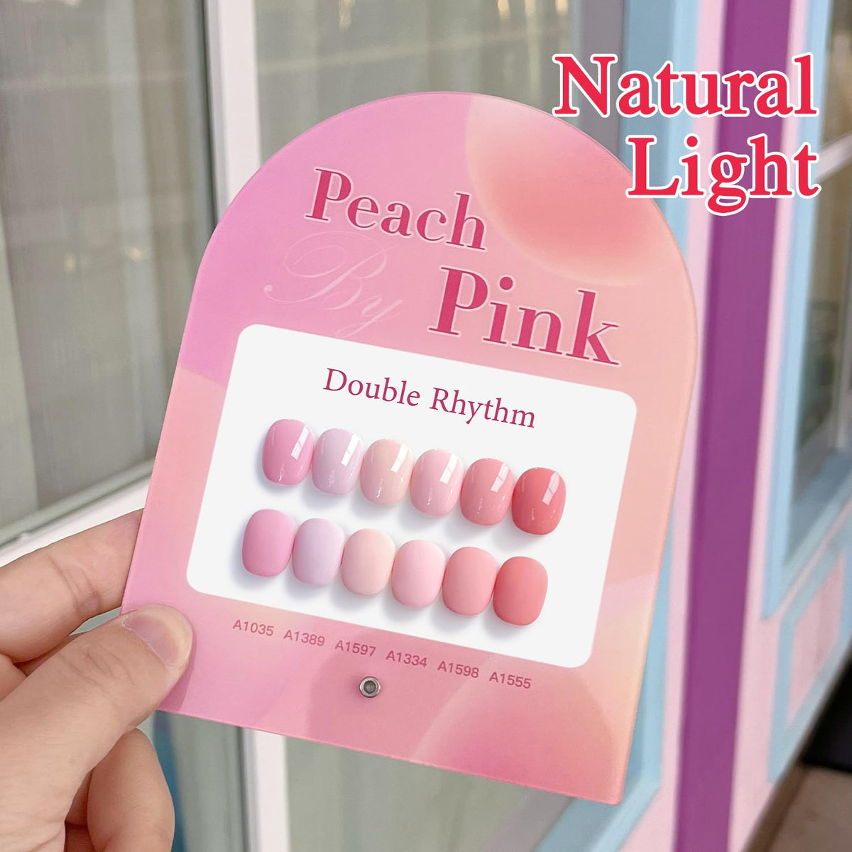 Application of Double Rhythm Gel Polish under LED lamp