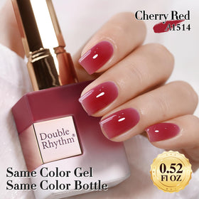 Application of Double Rhythm Gel Polish under UV lamp
