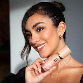 Application of Forever Bloom Bio Mimic Foundation on model's face
