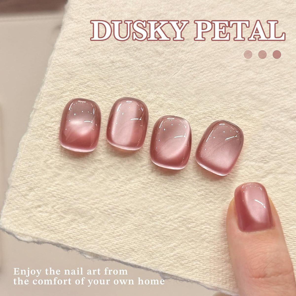 Application of GAOY Cat Eye Gel Nail Polish on nails
