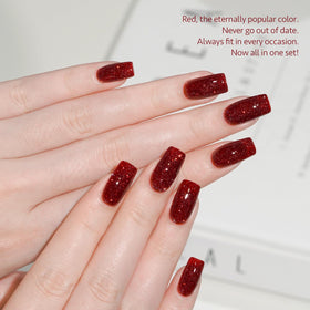 Application of GAOY gel nail polish with glossy finish