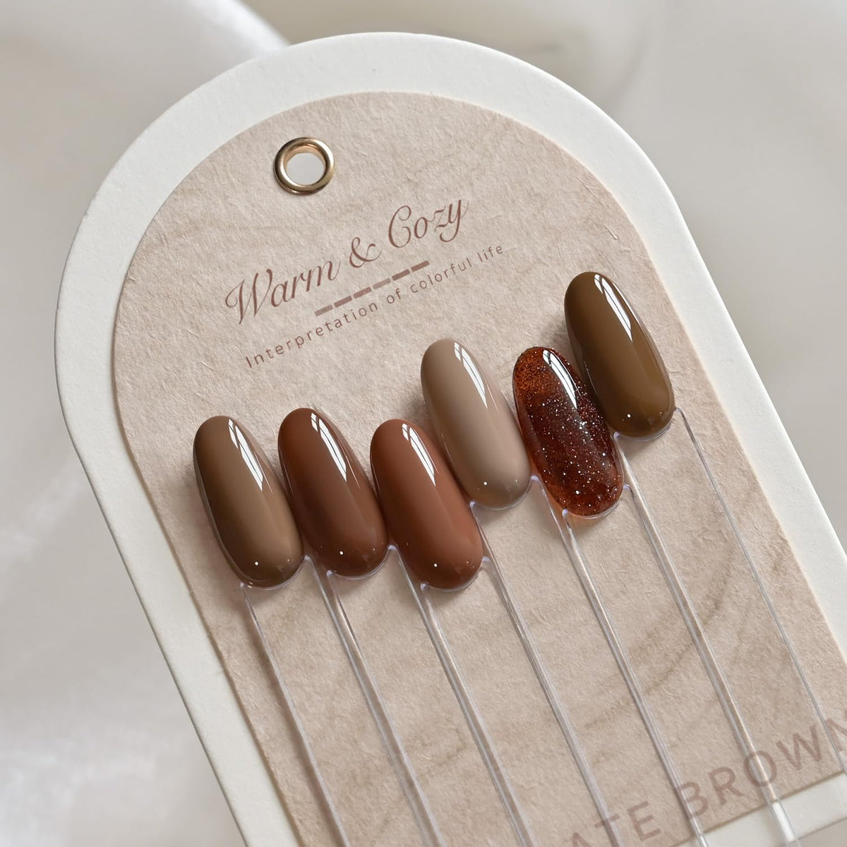 Application of GAOY gel nail polish with UV light