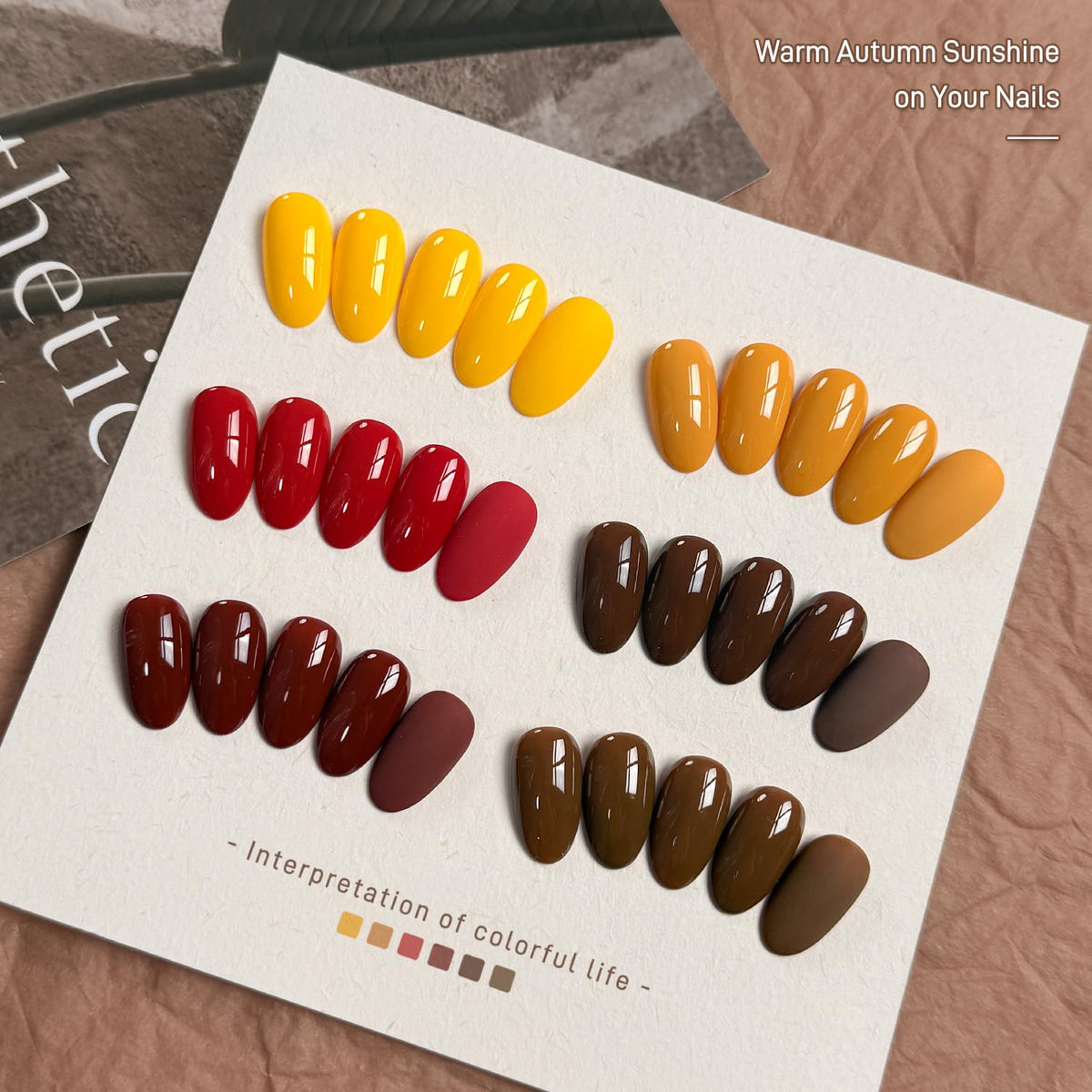 Application of GAOY gel polish on nails with glossy finish