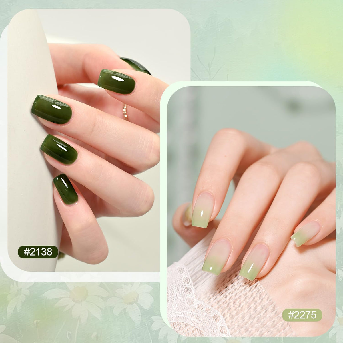 Application of GAOY gel polish under UV light