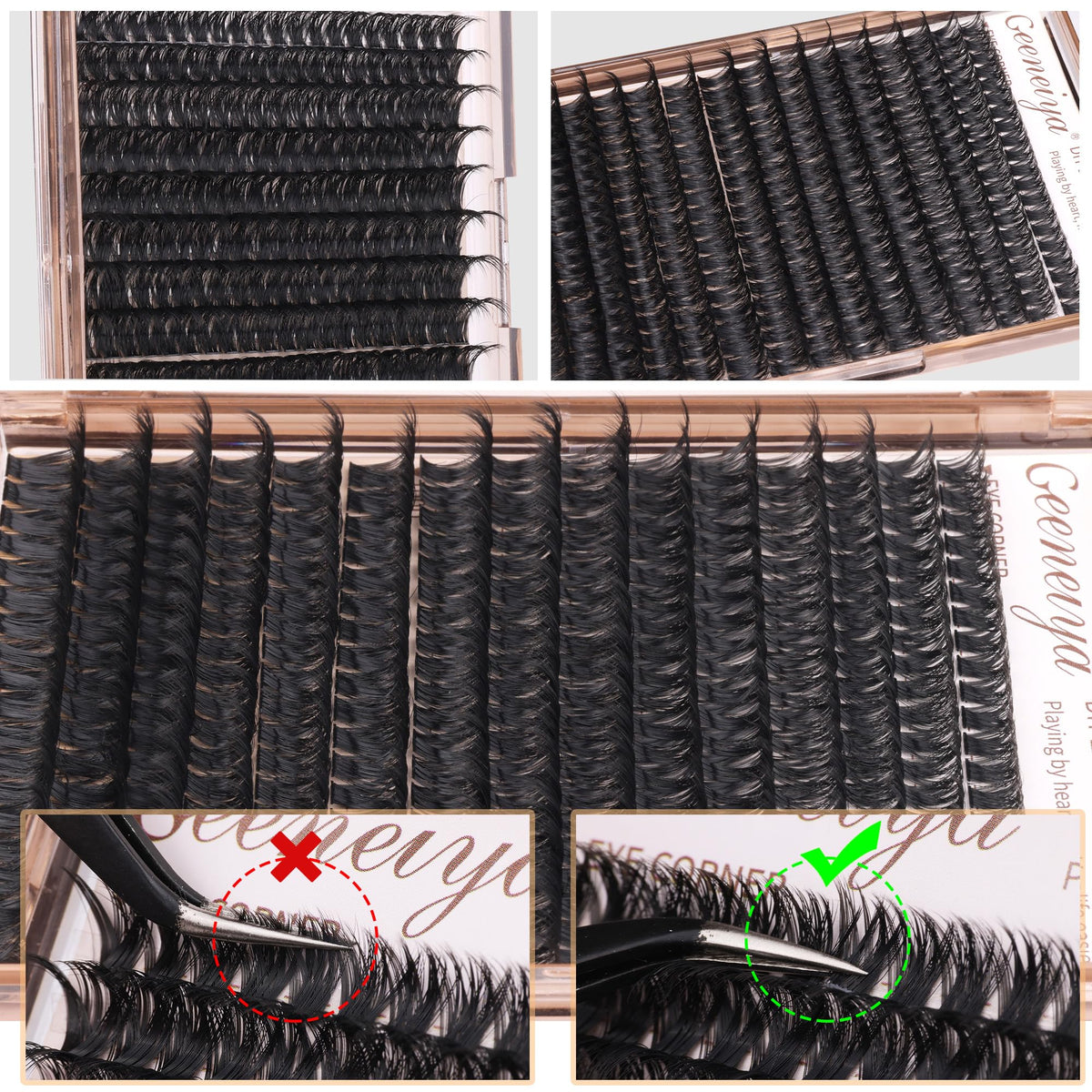 Application of Geeneiya lash clusters on model