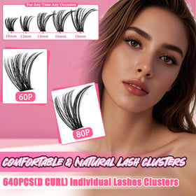 Application of Gmagictobo lash clusters using tweezers