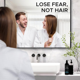 Application of Growth Essence Minoxidil & Biotin Shampoo on hair
