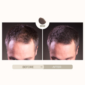 Application of HAIRATIN Hair Building Fibers on hair
