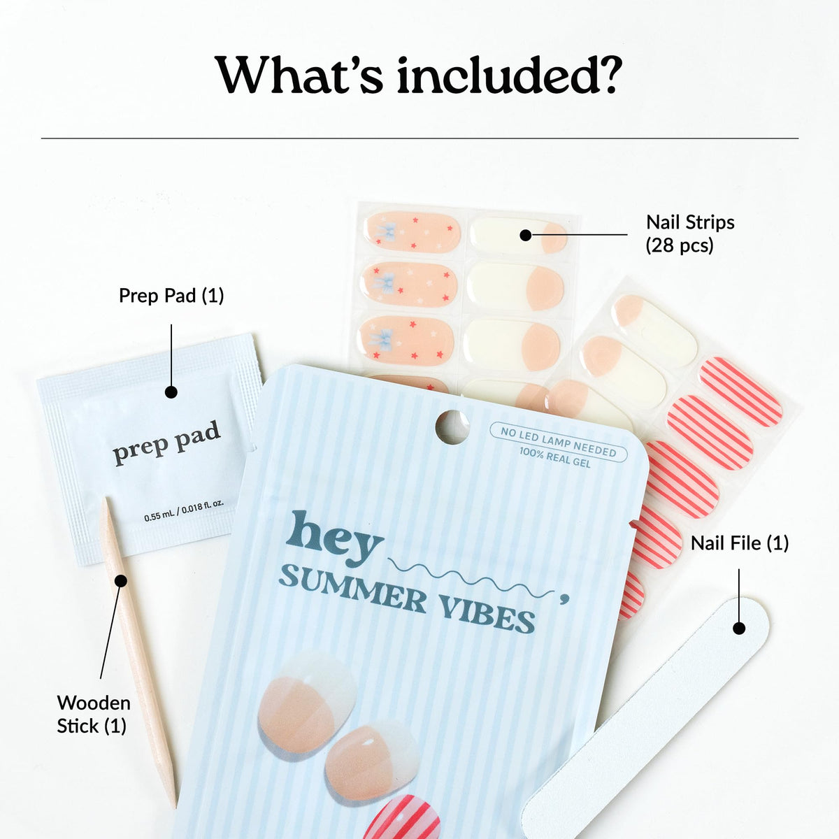 application of heyhae nail strips on nails