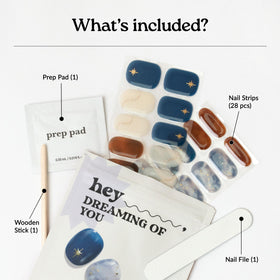 application of heyhae Semi Gel Nail Strips on nails