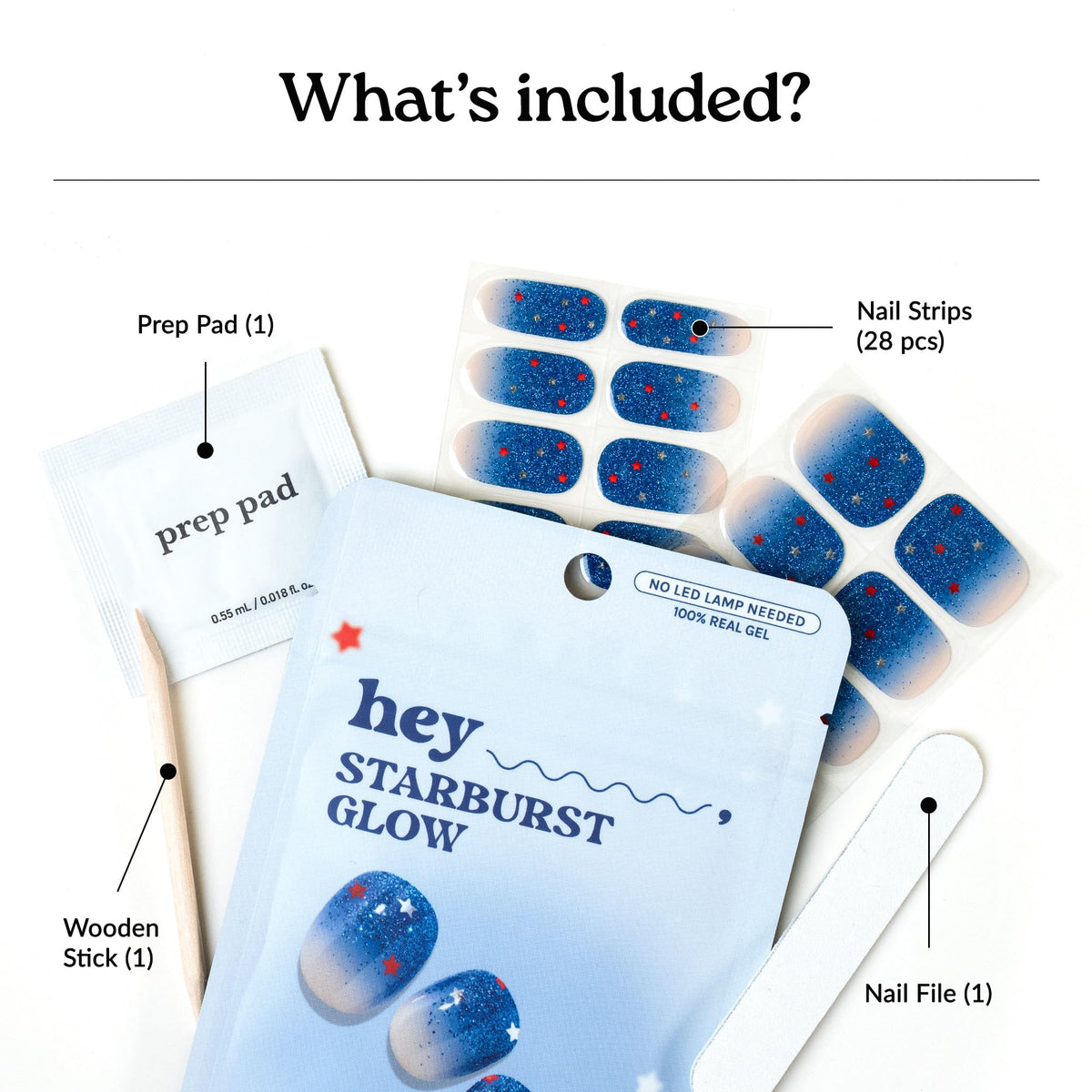 application of heyhae Semi Gel Nail Strips on nails