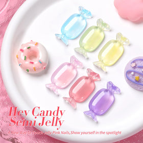 Application of jelly gel polish on nails