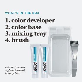 Application of Just for Men Mustache & Beard Dye on facial hair