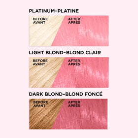Application of L'Oreal Paris Colorista Soft Pink on bleached hair