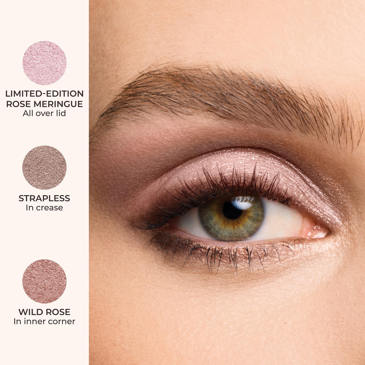 Application of Laura Mercier Caviar Stick on eyelid