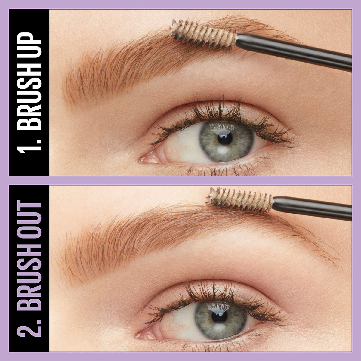 Application of MAYBELLINE Brow Fast Sculpt Soft Brown on eyebrows