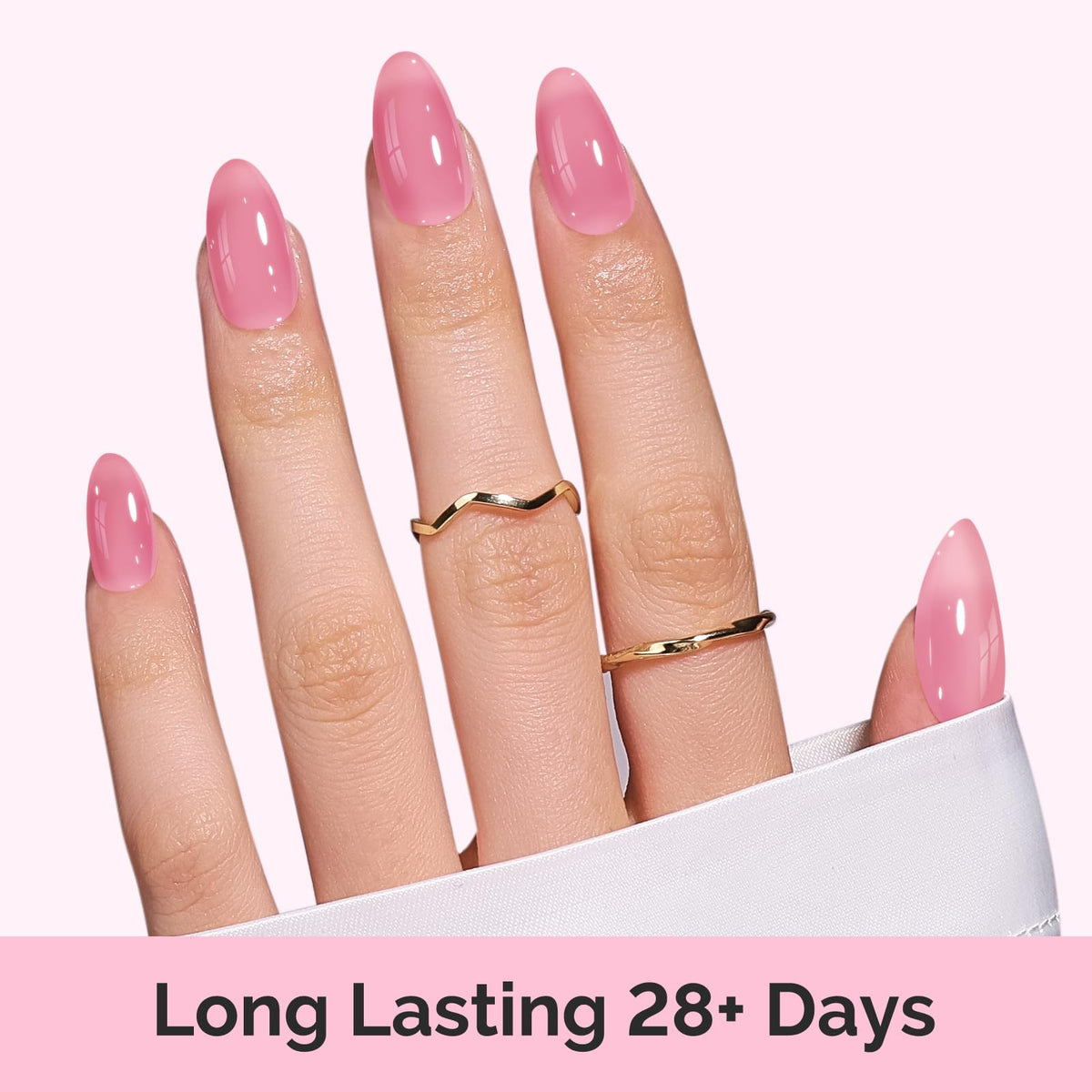 Application of MelodySusie Jelly Gel Nail Polish with LED lamp