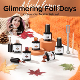 Application of modelones Gel Nail Polish on nails
