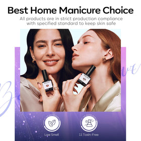 Application of modelones gel nail polish on nails