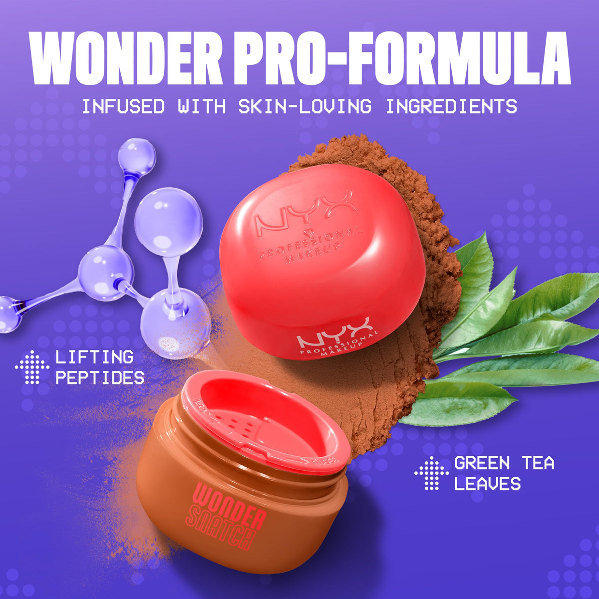 Application of NYX Wonder Snatch Setting Powder on skin