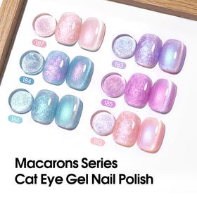 Application of PEACECOLOR Cat Eye Gel Nail Polish on nails