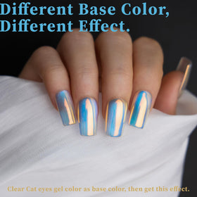 Application of Pretty Diva nail powder on nails