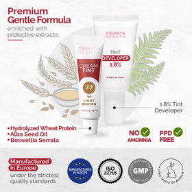 Application of RB RENATA BEAUTY hair dye on hair