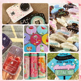 Application of rhinestones on a DIY project