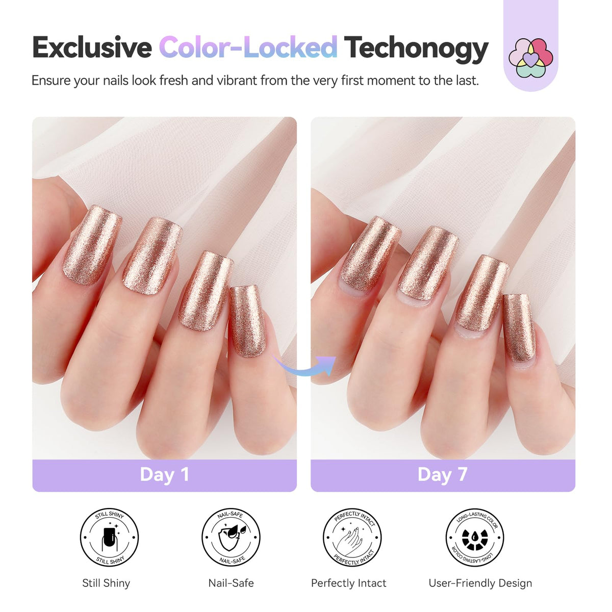 Application of SAVILAND nail polish on a hand