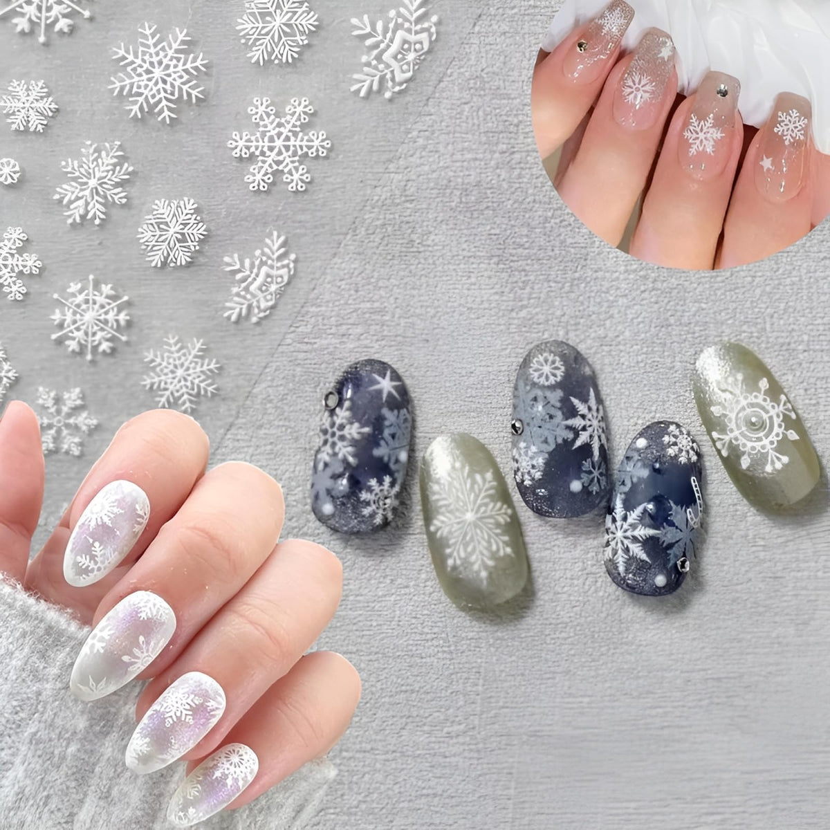 Application of SPLOCUDU nail stickers on a manicured nail