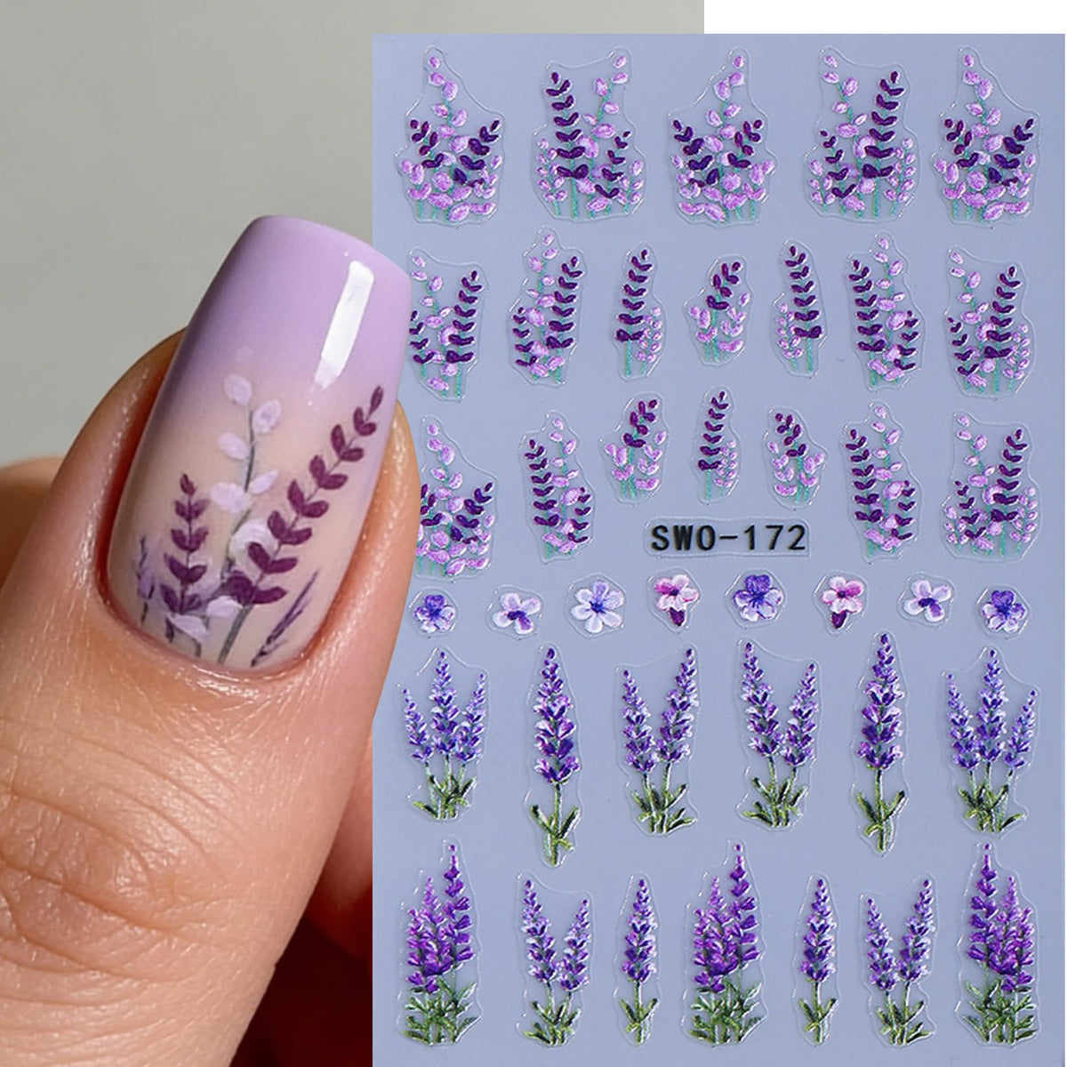 Application of STZPRONAIL 5D Nail Stickers on Nails