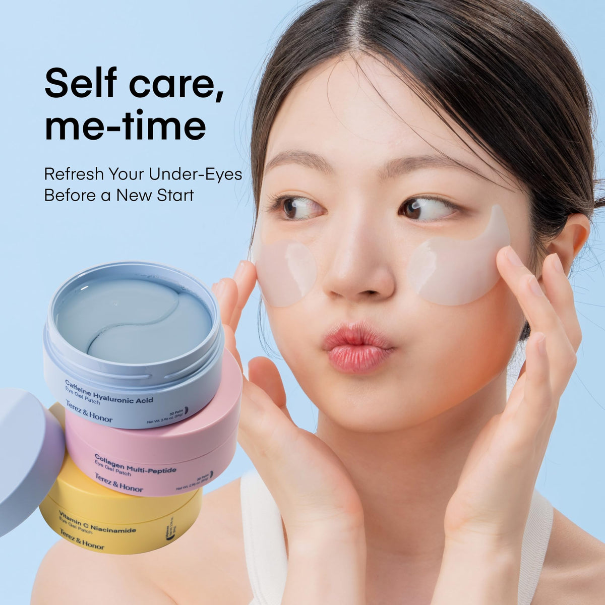 Application of TEREZ & HONOR Eye Patches on model