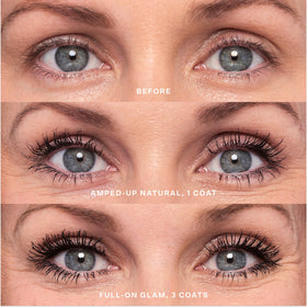 Application of Tower 28 MakeWaves Vegan Mascara on lashes