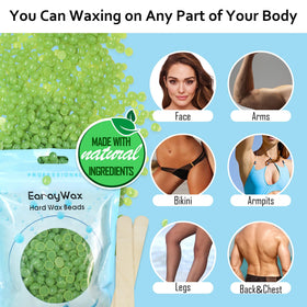 Application of wax using wooden applicator from EARAYWAX kit